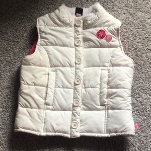 Puffy Pink and White Vest